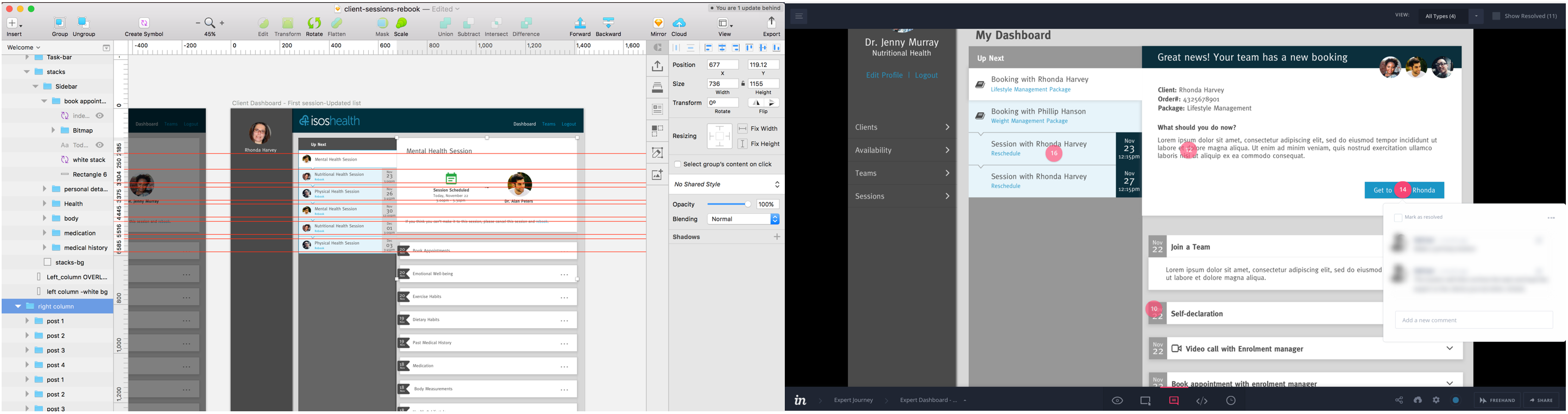 designs on sketch and invision image